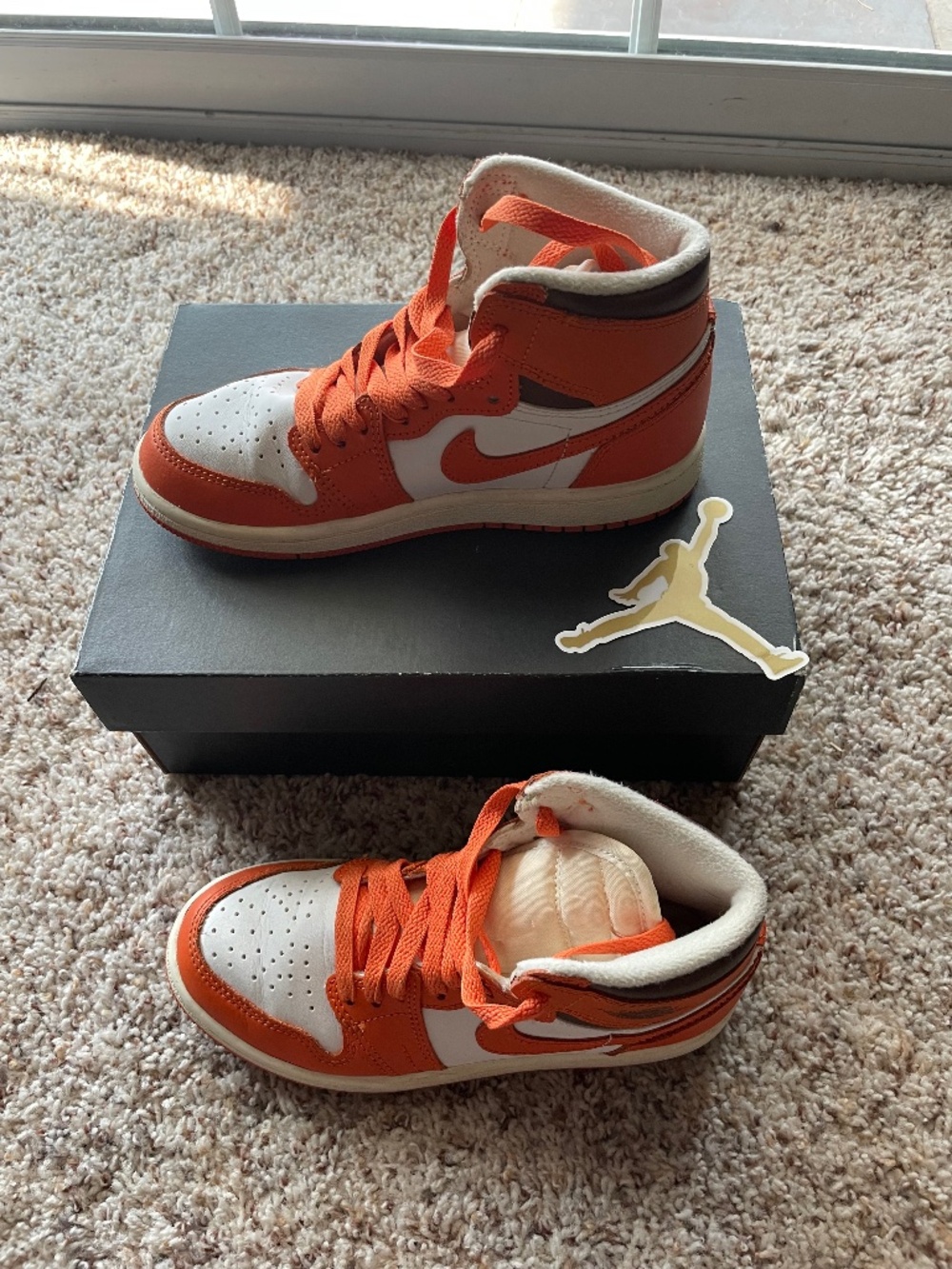 Jordan 1 Retro High OG Starfish Orange/white Youth 1